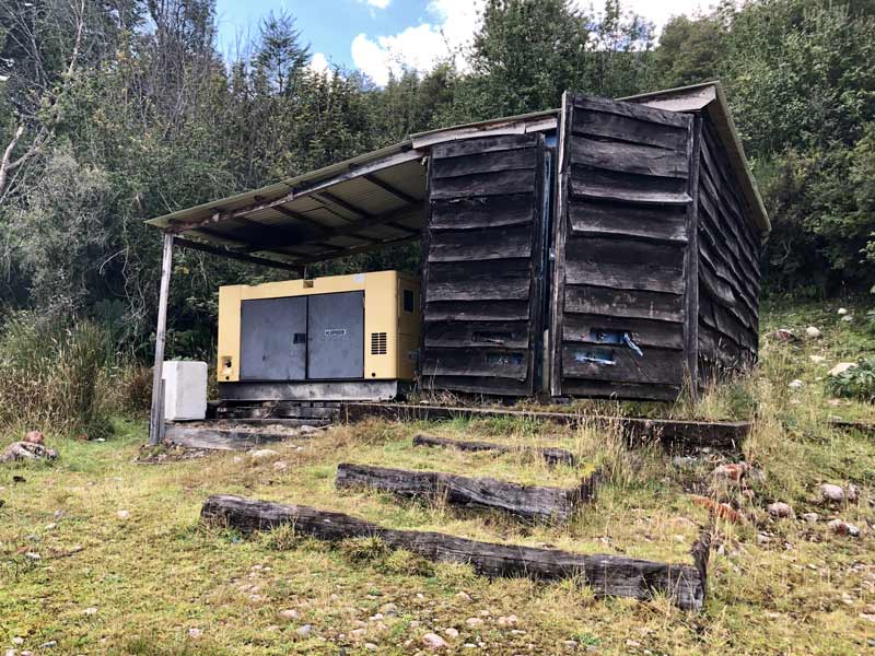 Hydro electric power station in lodge patagonia chile