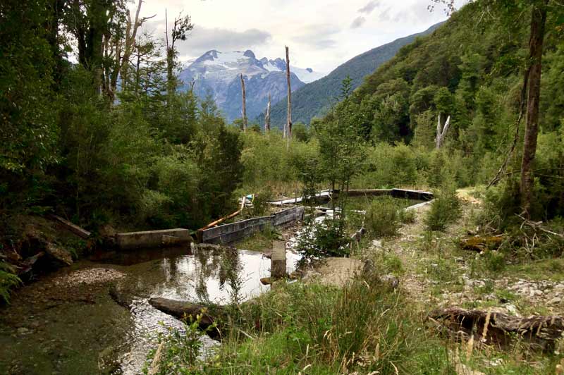 River Cisnes passing through luxury property in patagonia chile