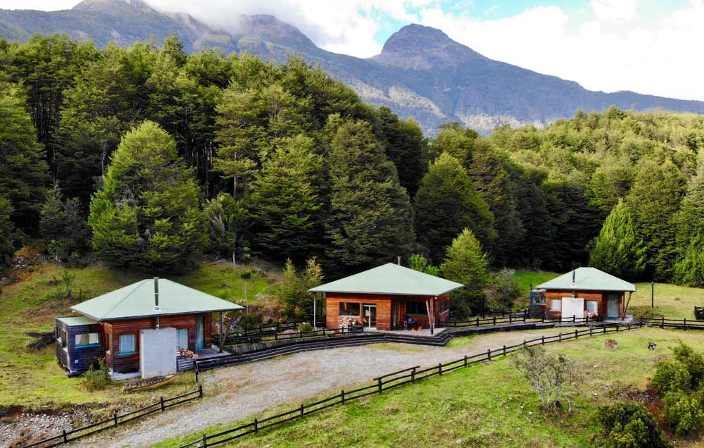 Three luxury cabanas in patagonia chile